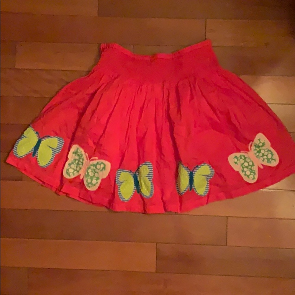 Mini Boden NWOT Embroidered Butterfly Skirt